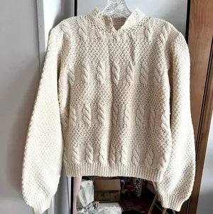 Vintage cream pullover sweater Tan thumbnail 1