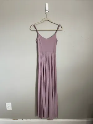 ASOS | Mauve Purple Spaghetti-Strap Pleated Maxi Dress Sz 0 thumbnail 2