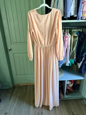 Lulus Wondrous Water Lilies Blush Pink Maxi Dress thumbnail 3