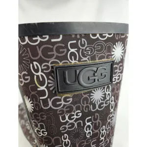 Ugg Australia Women's Size 6 Multi Logo Brown Tall Rubber Rain Winter Muck Boots thumbnail 11