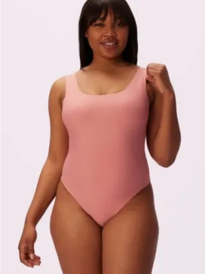 Parade Seamless “Nearly Naked” Thong Square Neck Bodysuit Dusty Rose Size Medium thumbnail 1