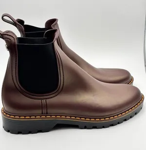 Igor Women's Chelsea Combat Boots / Rain Boots in Burgundy size 41 thumbnail 1