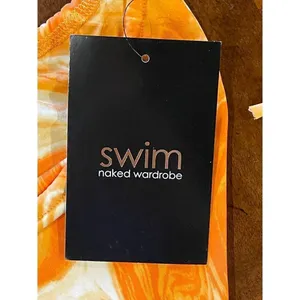 Naked Wardrobe Orange‎ Dreamsicle Two Piece Brazilian String Bikini Set Size L thumbnail 11