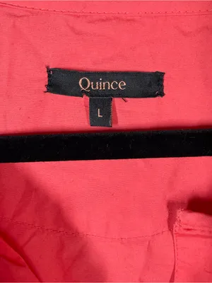 Quince Coral Pink Organic Cotton Poplin Tiered Maxi Dress thumbnail 3