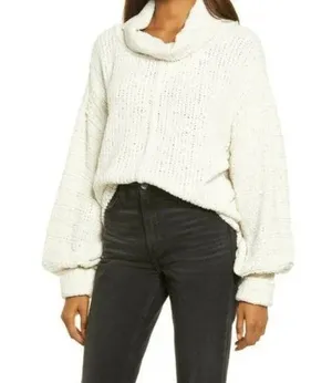 Free People Be Yours Cowl Neck Sweater thumbnail 1