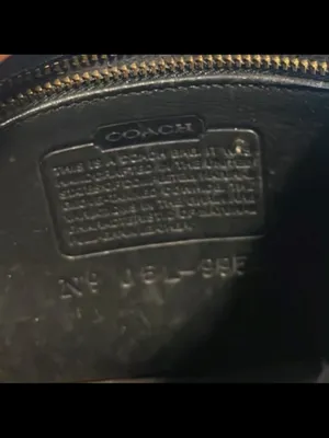 Vintage Coach 9954 Prairie Bag Black Leather Purse thumbnail 5