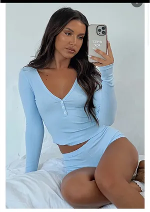 White Fox Boutique Blue Matching Lounge Set thumbnail 1