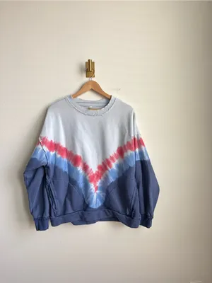 FP Movement Free People Metti Oversized Tie Dye Crewneck Sweatshirt Size S thumbnail 4