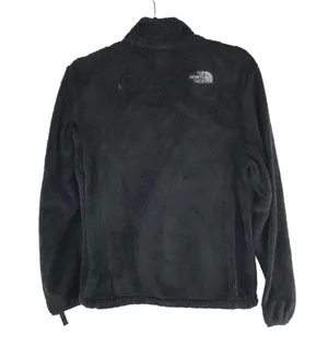 The North Face Womens Osito Jacket Plush Fuzzy Full Zip Pockets Black M thumbnail 2