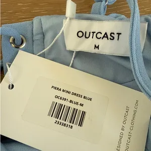 Outcast Clothing Mini Dress Piera Size M Blue thumbnail 2