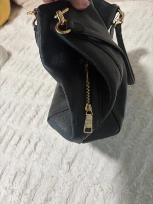 Coach Hallie F80268 Black Pebbled Leather Hobo Bag thumbnail 4