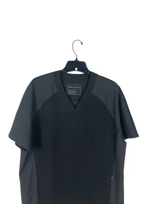 FIGS Disney Mickey Mouse Scrub Top Raglan Black Healthcare L NWT thumbnail 2