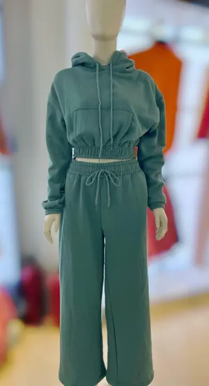 ZARA Long sleeve Sweatsuit Set With Hoodie And Wide Legs. Size XS thumbnail 1