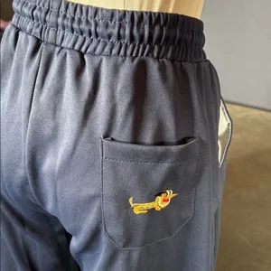 Unisex Blue Embroidered Puppy Baggy Sweatpants Y2K Wide Leg Pant Lantern Trouser thumbnail 14