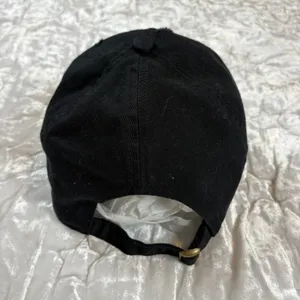 NWOT David & Young "Dog Mom" Distressed Adjustable Baseball Hat Black OS thumbnail 2