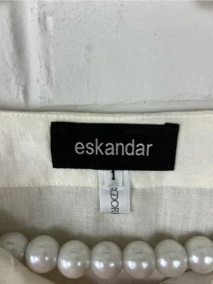 NWT Vintage Deadstock Eskandar Linen Oversized Top Size 1 thumbnail 9