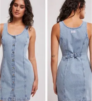 Levi’s Denim Dress Button-Up Mini thumbnail 3