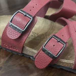 Birki's by Birkenstock Nepal Crisscross Sandals Buffalo Red 38 L 7 M5 thumbnail 2