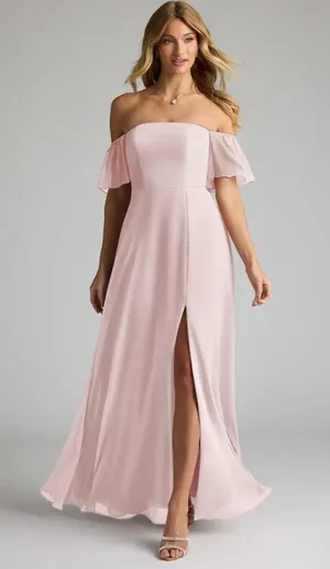 Azazie Dress Blushing Pink thumbnail 1