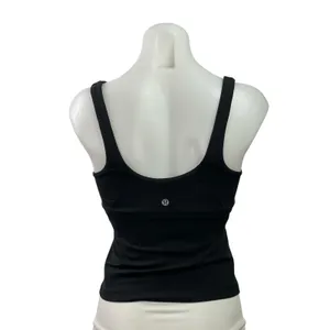 Lululemon Women's Black Scoop Neck Yoga Workout Running Athletic Tank Top Size 4 thumbnail 3