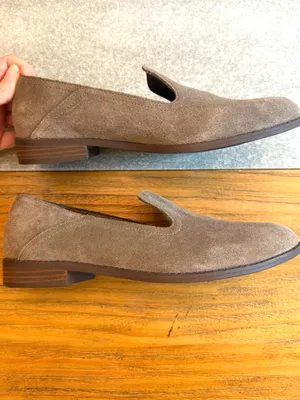 Lucky Brand Elafina Suede Loafers Grey Taupe 38 (US 7.5) thumbnail 6