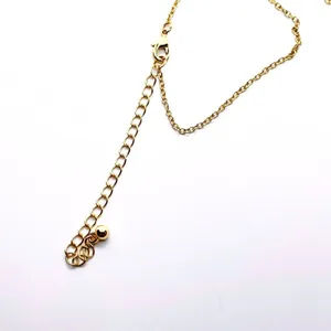 Handmade Gold-Tone Skeleton Engraved Pendant Necklace thumbnail 3