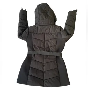 London Fog Black Puffer Jacket with Faux Fur Hood thumbnail 3