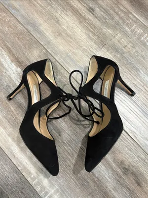 LK Bennett Black Suede Loren Pumps Princess Kate thumbnail 6