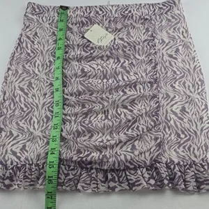 Free People NWT Women's Romi Mesh Mini Skirt In Zebra Combo Size Small‎ thumbnail 10