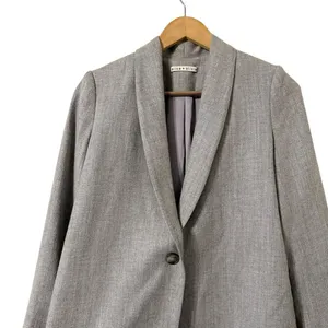 ALICE + OLIVIA Marion Wool Gray Blazer Jacket Coat thumbnail 4