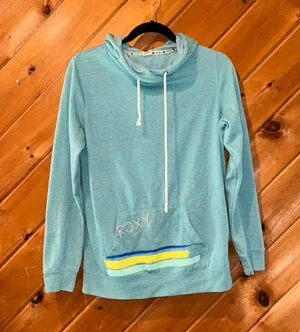 Roxy beachy sunset blue hooded sweatshirt thumbnail 1