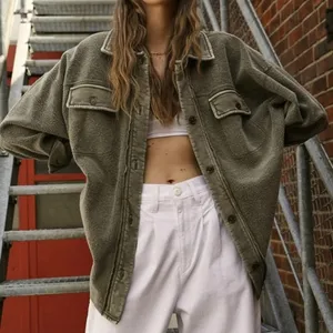 Free people ruby fleece shirt jacket thumbnail 1