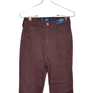Hollister Women's Pants Highest-Rise Bootcut Leg Split Side Hem Brown‎ 23x31 NWT thumbnail 4