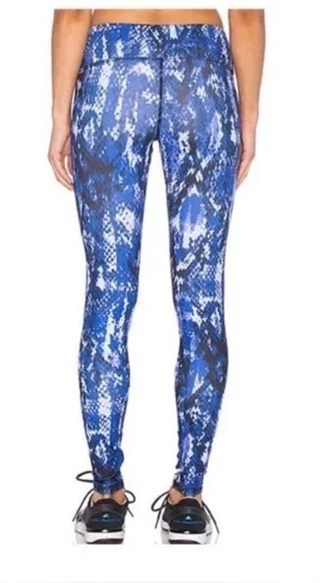 Alo Yoga Blue Snake Patterned Leggings M thumbnail 1