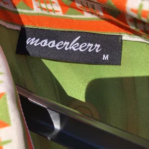 Mooerkerr Green/Orange Long Sleeve Maxi Dress Medium thumbnail 6