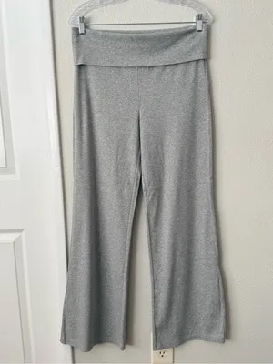 Abound Women’s Gray Fold-Over leggings. Size M thumbnail 4