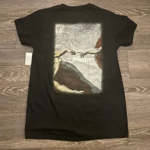 NWT Return to sender Michelangelo Creation of adam black t shirt. Size Small thumbnail 1