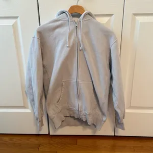 Aritzia Tna Cozy Boyfriend Fleece Oversized Sweatshirt in Light Blue thumbnail 2