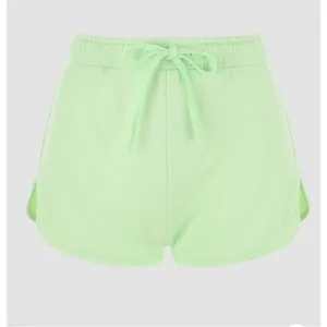 70s inspired drawstring sporty pull on short shorts Pastel Lime Green XS cider thumbnail 7