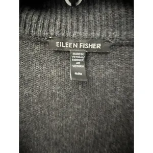 Eileen Fisher Cardigan Sweater Womens Medium Cashmere‎ Blend Knit Jacket #H2-2 thumbnail 2