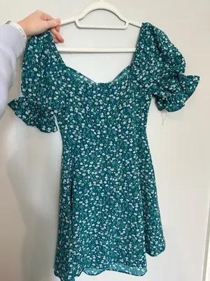 Green floral dress Size XS thumbnail 2