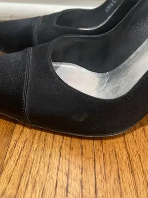 Stuart Weitzman Satin Pointed Toe Pumps Black Womens Size 7B Stiletto Heels thumbnail 8
