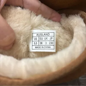 Ausland Women's Snow tall Boots Sz 5.5 US chestnut Fur Lined Winter Sheepskin thumbnail 9
