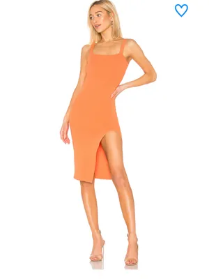 Superdown Zoe Square Neck Stretch Knit Dress XS thumbnail 4