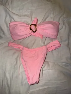 Bathing Shein Suit Set Pink thumbnail 2