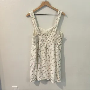 American Eagle Outfitters Ditsy Floral Cotton Linen Button Front Dress‎ Size L thumbnail 7