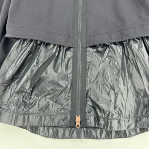 Athleta Windy‎ Point Hoodie Full Zip Front Layered Athleisure thumbnail 7