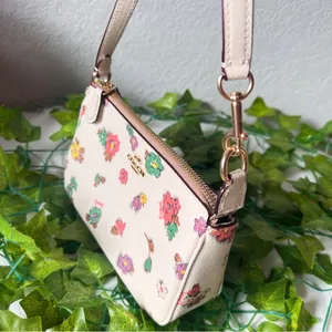 Coach CA738 Nolita 19 With Spaced Floral Field Print In Gold/Chalk Multi thumbnail 2