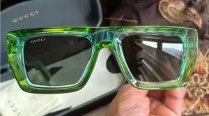 Authentic Gucci 51mm Emerald Green Acetate Sunglasses UNISEX thumbnail 1