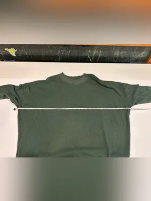 Aerie Oversized Crewneck Sweatshirt Green Exposed Seams XS thumbnail 8